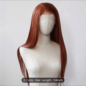 Elegant Auburn Long Wig​​